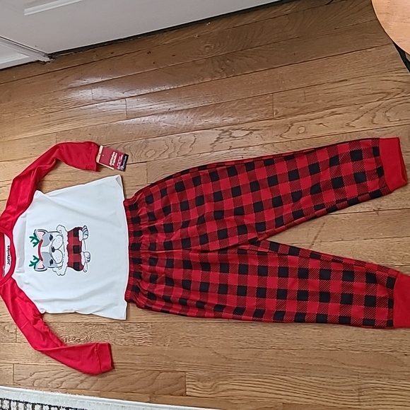 CUDDL DUDS JAMMIES FOR FAMILIES GIRLS 2 PIECE HOLIDAY PAJAMAS SIZE SMALL 6/6X - Picture 2 of 11